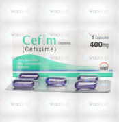 Cefim Capsules 400Mg (1 Box = 1 Strip)(1 Strip = 5 Capsules)