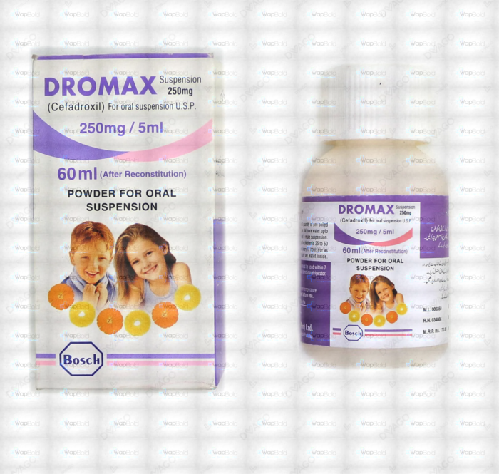 Dromax 60Ml Suspension 250Mg/5Ml
