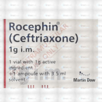 Rocephin Im Injection 1G (1 Box = 1 Injection)