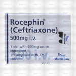 Rocephin Injection 500Mg I.V