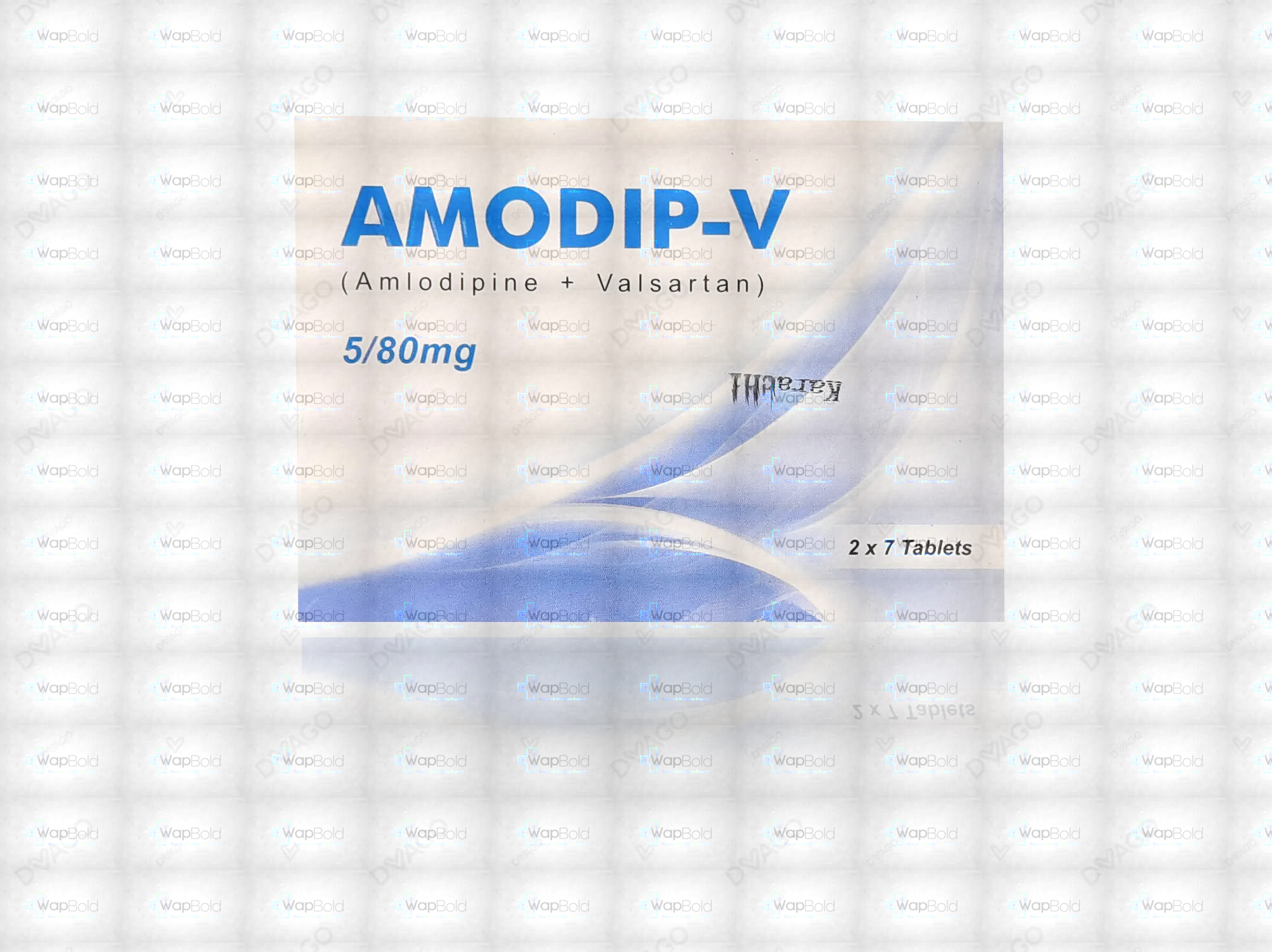 amodip-v-5-80mg-14s.webp Amodip-V Tablets 5Mg/80Mg (1 Box = 2 Strips) (1 Strip = 7 Tablets)
