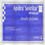 Apidra Solostar Injection 100Units/Ml (1 Box = 5 Injection)
