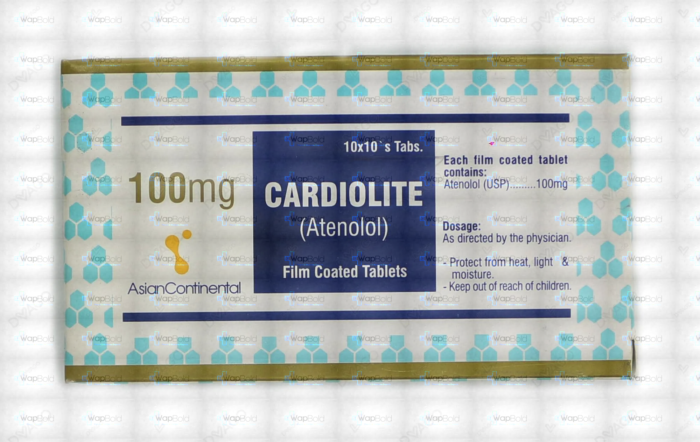 Cardiolite Tablets 100Mg (1 Box = 10 Strips) (1 Strip = 10 Tablets)