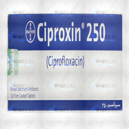 Ciproxin Tablets 250Mg (1 Box = 1 Strip) (1 Strip = 10 Tablets)