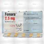 Femara Tablets 2.5Mg (1 Box = 3 Strips) (1 Strip = 10 Tablets)