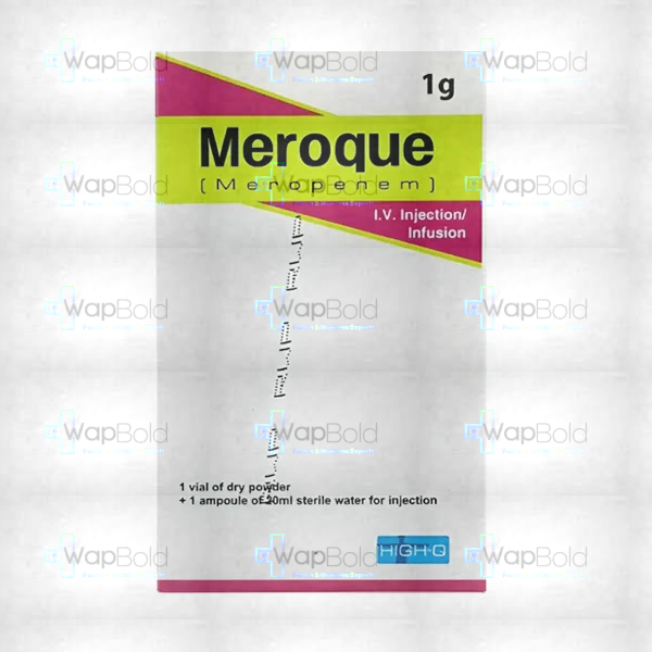 meroque-1gm-inj-inf-1s.webp Meroque Iv Injection 1G (1 Box = 1 Injection)