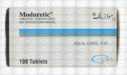 Moduretic Tablets 5/50Mg (1 Box = 10 Strips) (1 Strip = 10 Tablets)