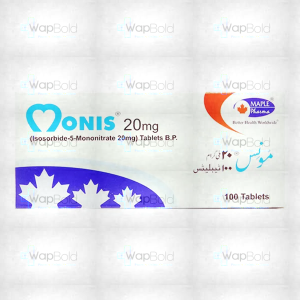 monis-20mg-tablets-100s.webp Monis Tablets 20Mg (1 Box = 10 Strips) (1 Strip = 10 Tablets)