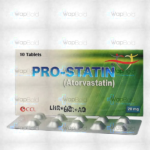 Pro-Statin Tablets 20Mg (1 Box = 1 Strip)(1 Strip = 10 Tablets)