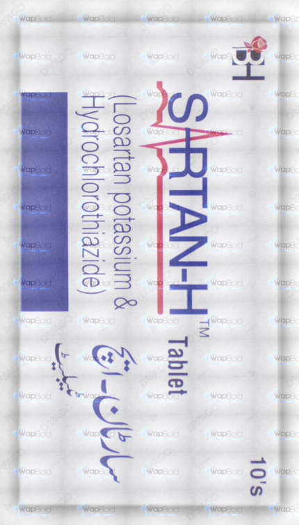 Sartan-H Tablets 50Mg/12.5Mg (1 Box = 1 Strip)(1 Strip = 10 Tablets)