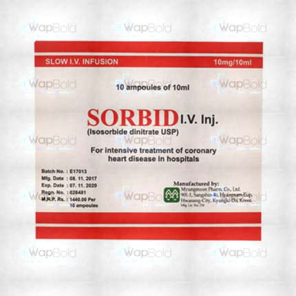 Sorbid Iv Injection 10Mg