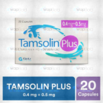 Tamsolin Plus Capsules 0.4Mg+0.5Mg (1 Box = 2 Strips) (1 Strip = 10 Capsules)