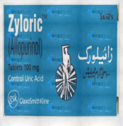 Zyloric Tablets 100Mg (1 Strip = 10 Tablets)